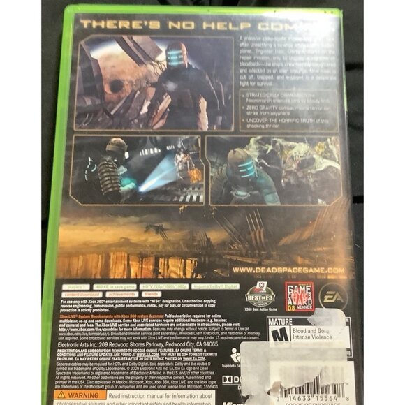 Dead Space Xbox 360 Game Complete W/Case & Manual EA Mature Rated Sci-Fi Survive - Picture 2 of 4